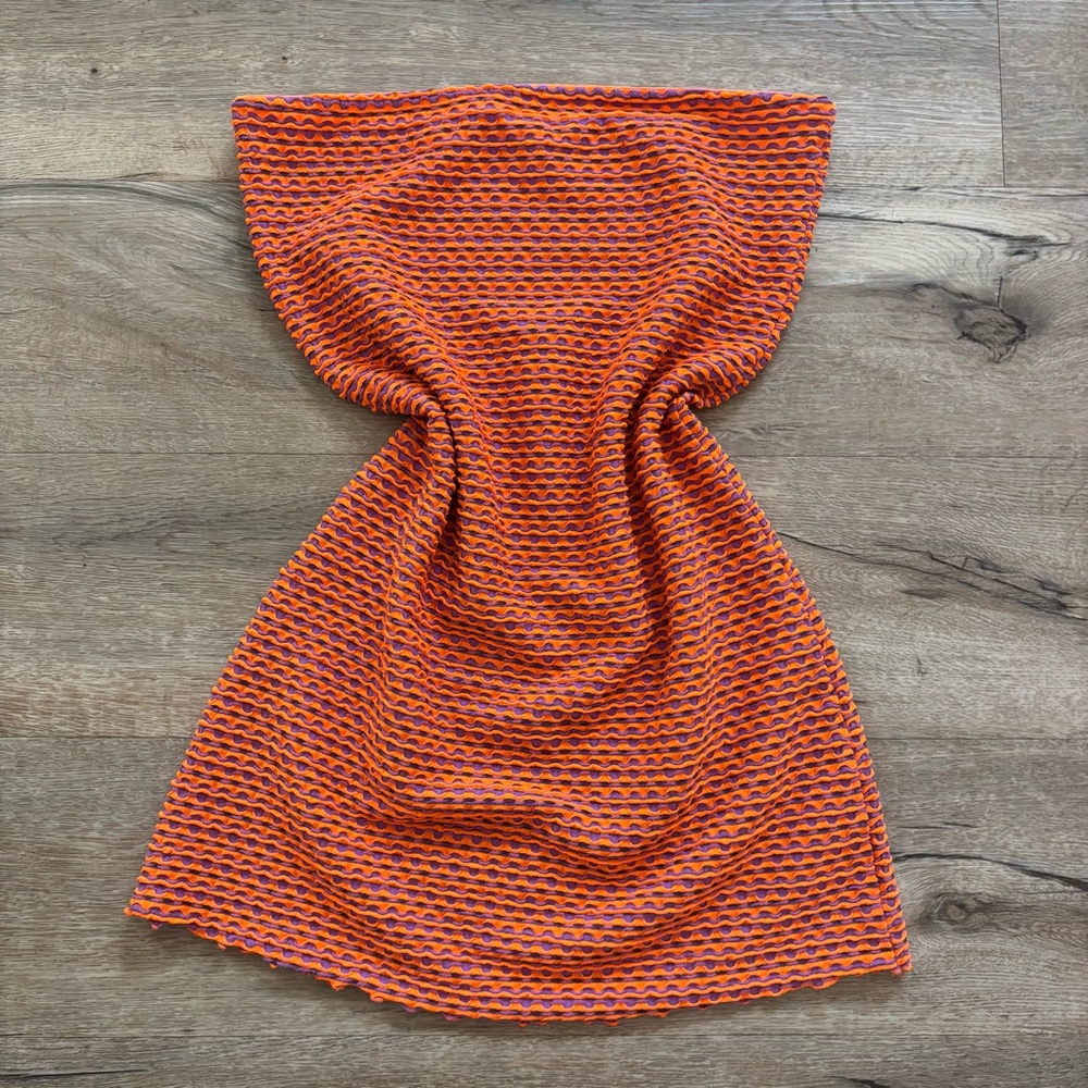 Urban Outfitters Orange & Purple Tube Dress